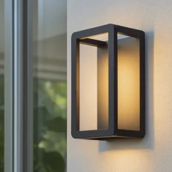 Applique Da Esterno-Selezionato da Mazzolaluce Applique nero per esterni moderno led 9w 3000k