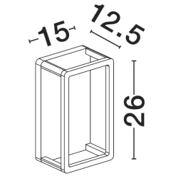 Applique Da Esterno-Selezionato da Mazzolaluce Applique nero per esterni moderno led 9w 3000k