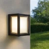 Applique Da Esterno-Selezionato da Mazzolaluce Applique nero per esterni quadrato led 2700k 3300k 4000k