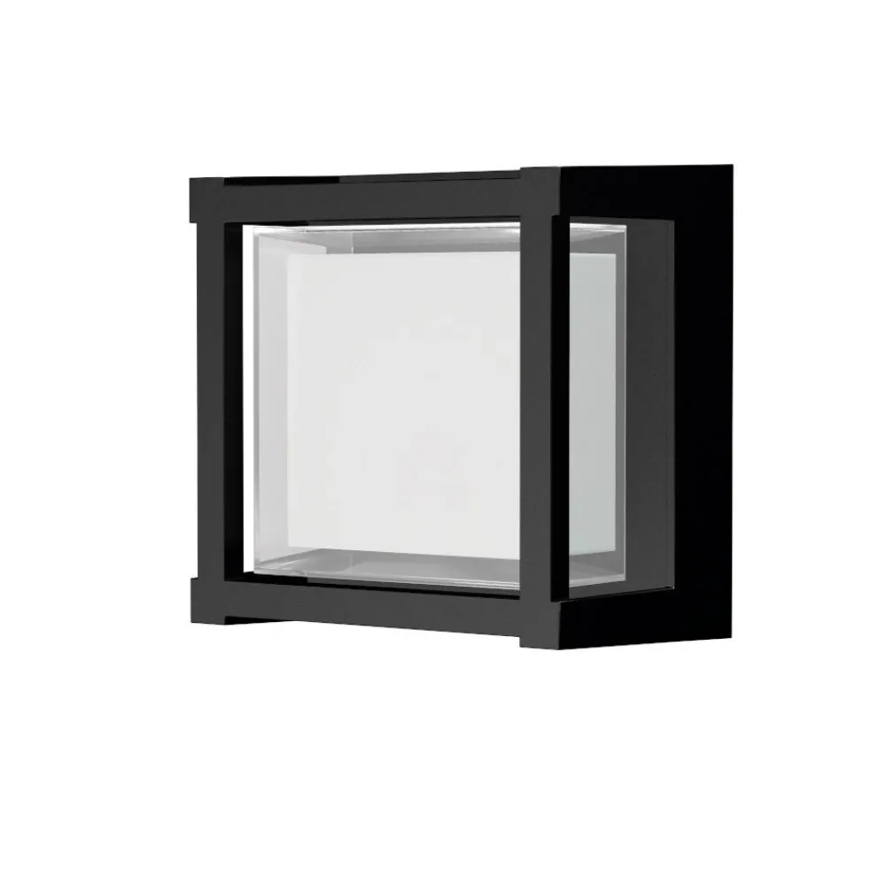 Applique Da Esterno-Selezionato da Mazzolaluce Applique nero per esterni quadrato led 2700k 3300k 4000k