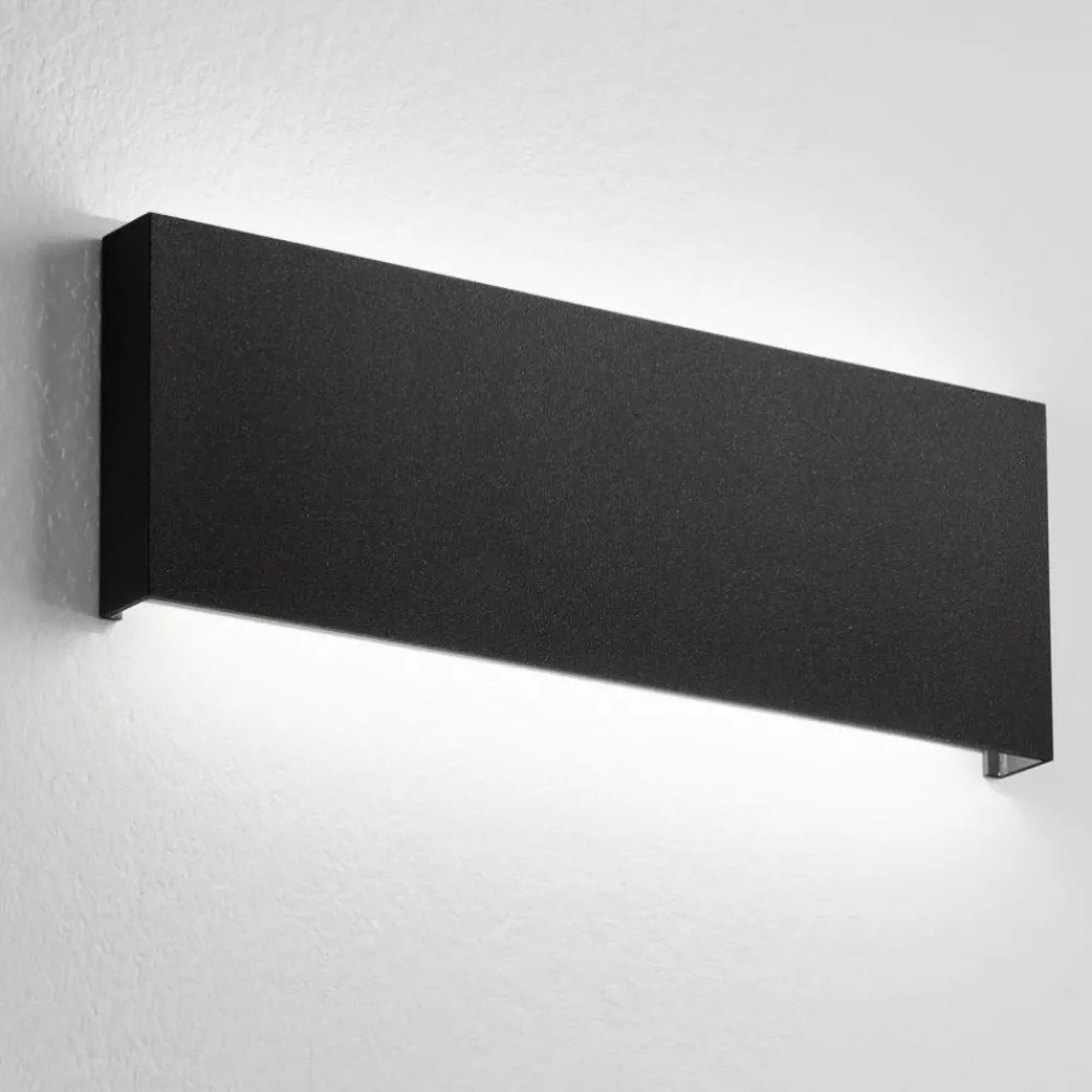 Applique Da Esterno-Affralux Applique nero per esterno moderna wally 30w 3000k 4000k