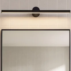 Applique Da Bagno-Selezionato da Mazzolaluce Applique nero squadrato per specchio da bagno 12w 3000k