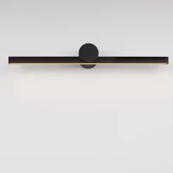 Applique Da Bagno-Selezionato da Mazzolaluce Applique nero squadrato per specchio da bagno 12w 3000k