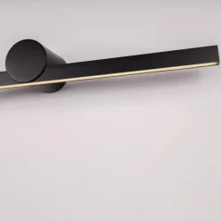 Applique Da Bagno-Selezionato da Mazzolaluce Applique nero squadrato per specchio da bagno 12w 3000k