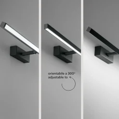 Applique Da Bagno-Perenz Illuminazione Applique orientabile 102cm bianco da specchio bagno led cct riga perenz
