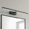 Applique Da Bagno-Perenz Illuminazione Applique orientabile led cct nero per specchio da bagno riga perenz