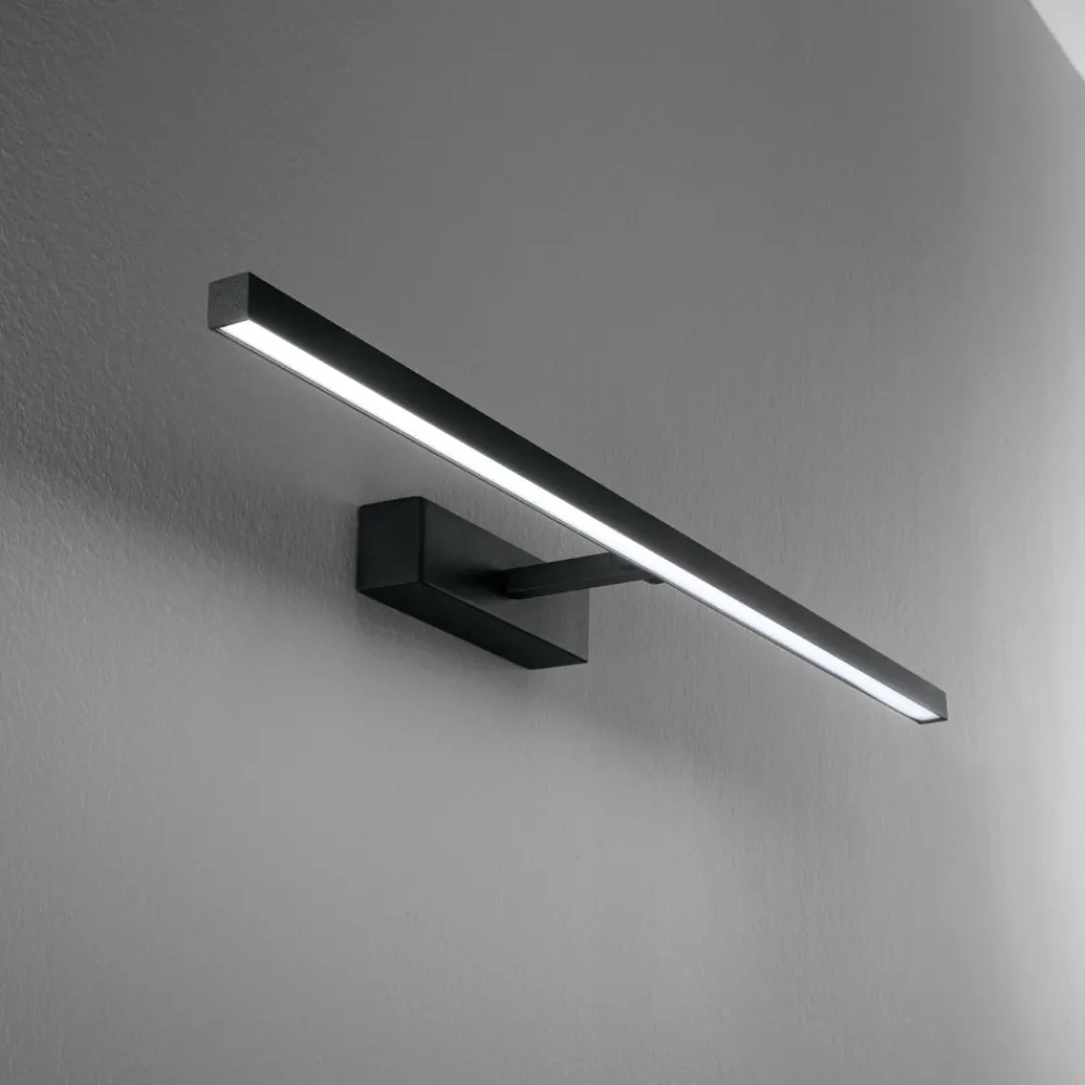 Applique Da Bagno-Perenz Illuminazione Applique orientabile led cct nero per specchio da bagno riga perenz
