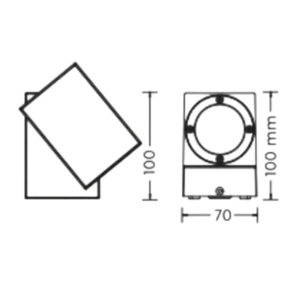 Applique Da Esterno-Selezionato da Mazzolaluce Applique orientabile per esterni moderna antracite 3w 3000k