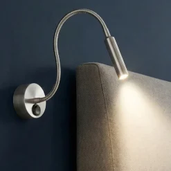 Applique Camera Da Letto-Perenz Illuminazione Applique orientabile per illuminazione comodino cromo minispy perenz