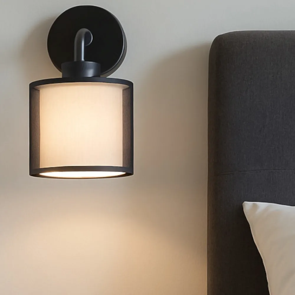 Applique Camera Da Letto-Selezionato da Mazzolaluce Applique orientabili per comodino camera da letto paralume tessuto