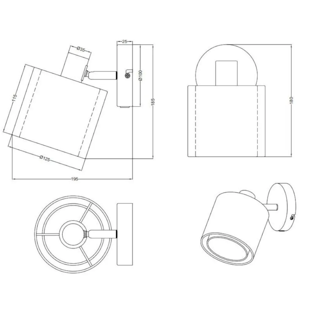 Applique Camera Da Letto-Selezionato da Mazzolaluce Applique orientabili per comodino camera da letto paralume tessuto