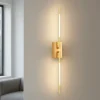 Applique Da Parete-Selezionato da Mazzolaluce Applique oro bacchette orientabili moderna led 10w 3000k