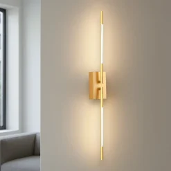 Applique Da Parete-Selezionato da Mazzolaluce Applique oro bacchette orientabili moderna led 10w 3000k