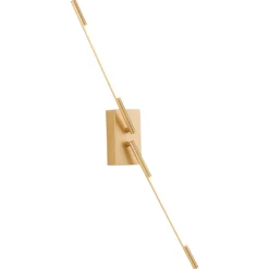 Applique Da Parete-Selezionato da Mazzolaluce Applique oro bacchette orientabili moderna led 10w 3000k