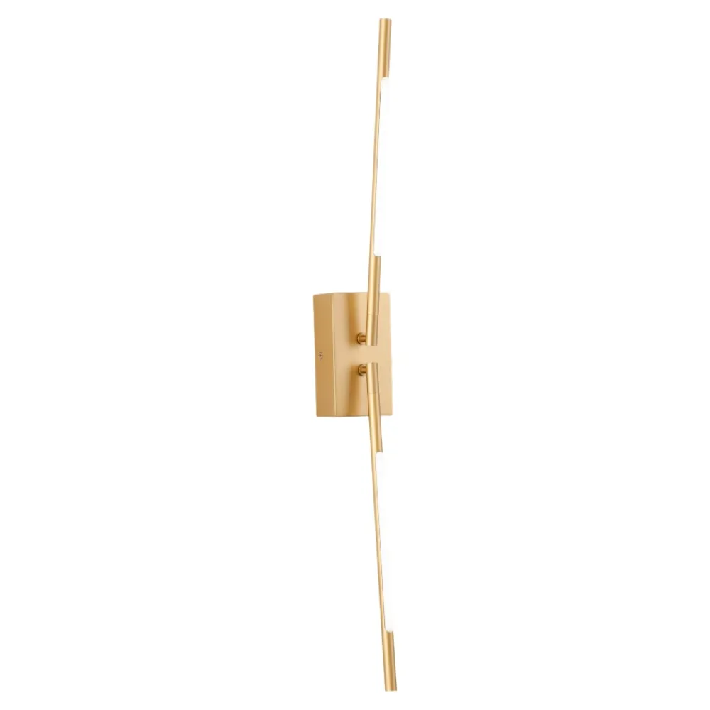 Applique Da Parete-Selezionato da Mazzolaluce Applique oro bacchette orientabili moderna led 10w 3000k