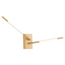 Applique Da Parete-Selezionato da Mazzolaluce Applique oro bacchette orientabili moderna led 10w 3000k