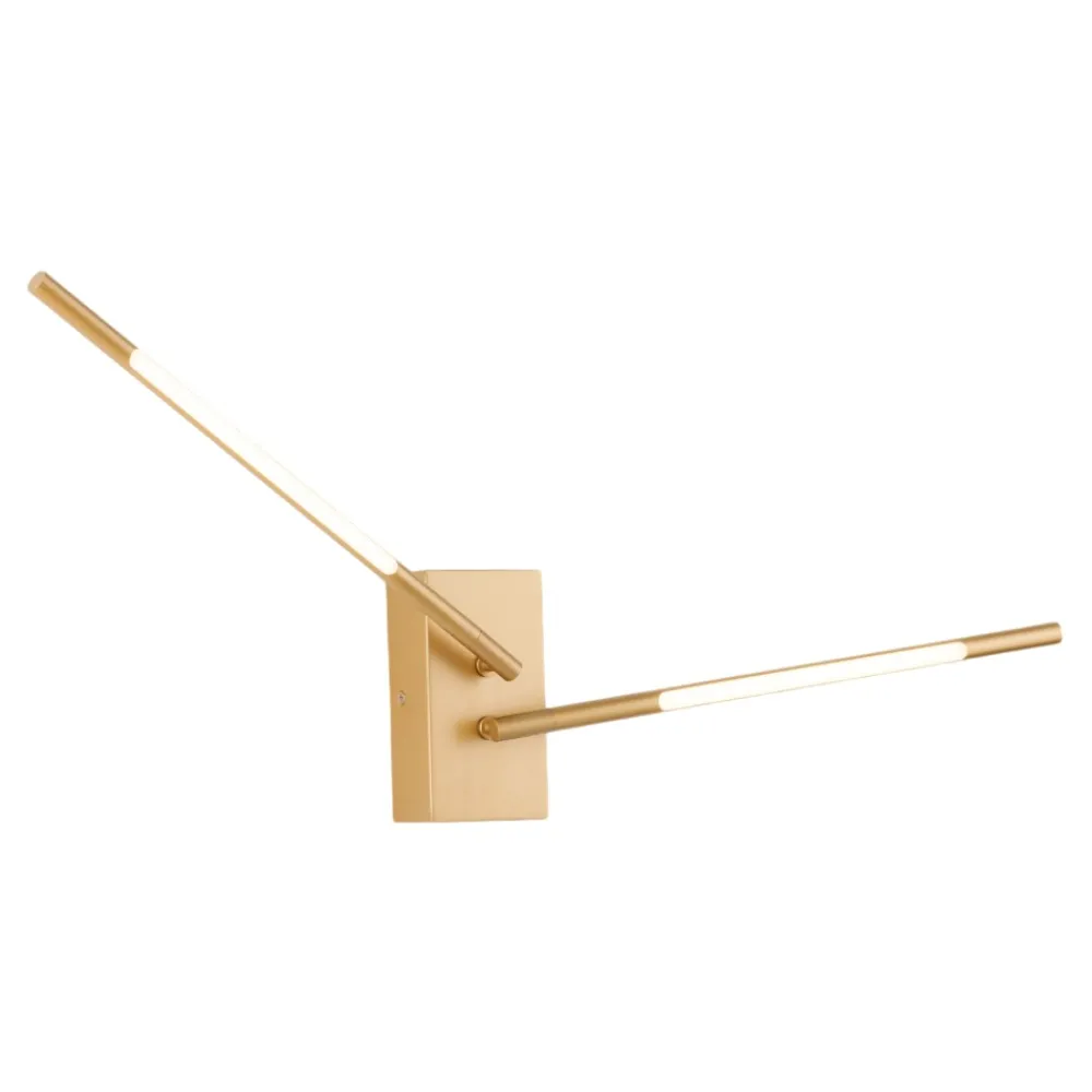 Applique Da Parete-Selezionato da Mazzolaluce Applique oro bacchette orientabili moderna led 10w 3000k
