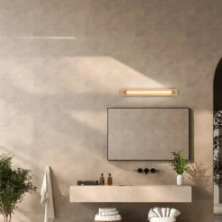 Applique Da Bagno-Selezionato da Mazzolaluce Applique oro da bagno led 16w 3000k ip44