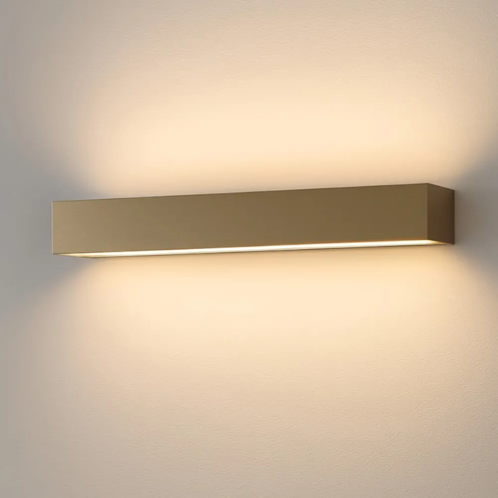 Applique Da Parete-Top Light Applique oro da parete led 18w 3000k 4000k