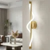 Applique Da Parete-Selezionato da Mazzolaluce Applique oro design moderno tubo silicone led 7w 3000k
