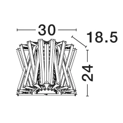 Applique Da Parete-Selezionato da Mazzolaluce Applique oro di cristalli da parete stile contemporaneo