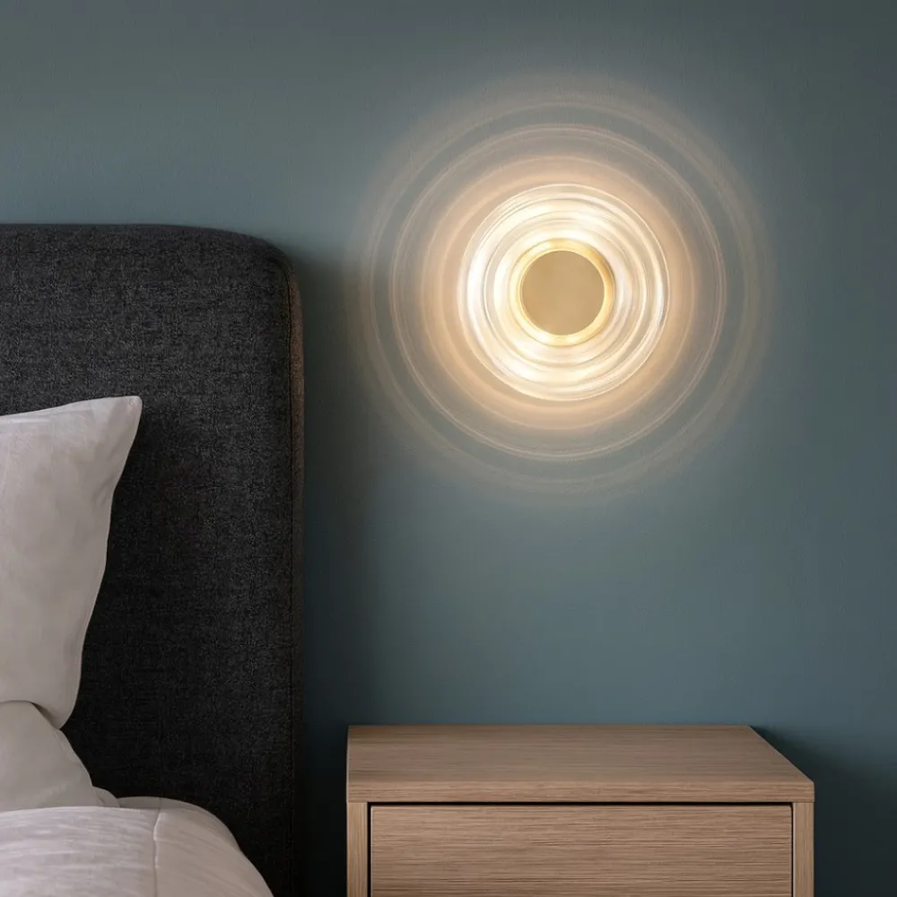Applique Camera Da Letto-Selezionato da Mazzolaluce Applique oro disco design per comodino camera da letto