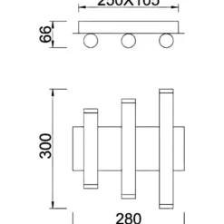 Applique Da Parete-Selezionato da Mazzolaluce Applique oro led 36w 3000k design moderna da parete