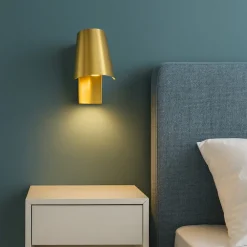 Applique Camera Da Letto-Selezionato da Mazzolaluce Applique oro orientabile moderna per comodino camera da letto