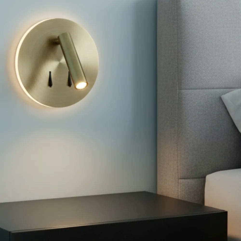 Applique Camera Da Letto-Selezionato da Mazzolaluce Applique ottone anticato moderna per comodini 2 luci led