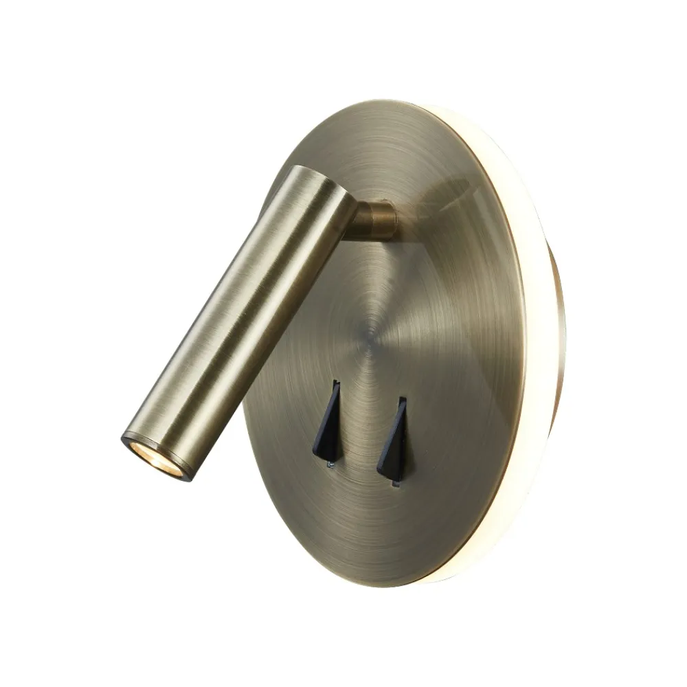 Applique Camera Da Letto-Selezionato da Mazzolaluce Applique ottone anticato moderna per comodini 2 luci led