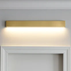 Applique Da Parete-Linea Light Applique ottone box w1 led 41w 3000k mono emissione
