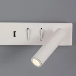 Applique Camera Da Letto-Selezionato da Mazzolaluce Applique parete comodino multifunzione bianco orientabile