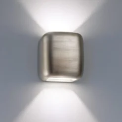 Applique Da Parete-Gea Luce Applique parete cubo grigio anticato babol