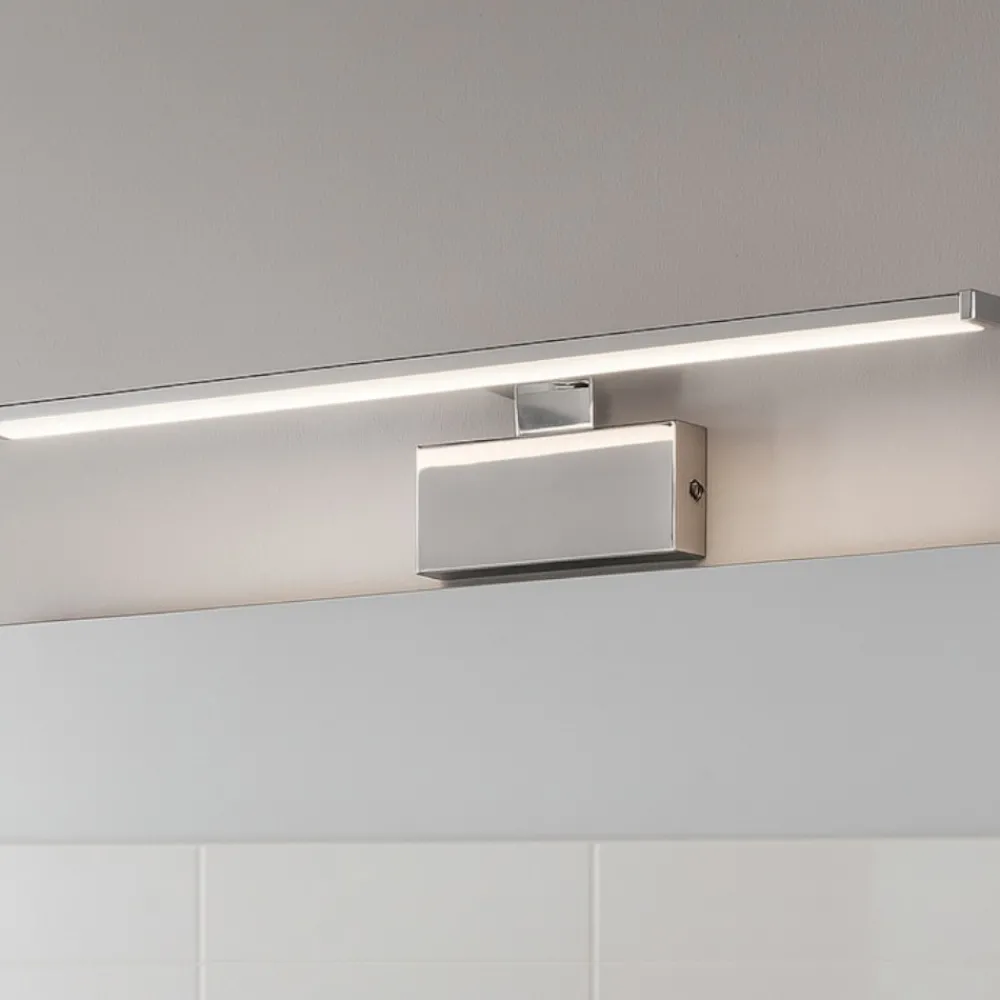 Applique Da Bagno-Ideal Lux Applique per bagno cromo led 12,5w 3000k alma ap d51