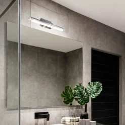 Applique Da Bagno-Selezionato da Mazzolaluce Applique per bagno moderno led 12w 3000k cromo ip44