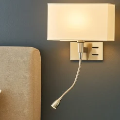 Applique Camera Da Letto-Perenz Illuminazione Applique per camera da letto con paralume para hotel perenz