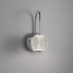 Applique Camera Da Letto-Selezionato da Mazzolaluce Applique per camera da letto cromo sfera trasparente decorata led 3200k