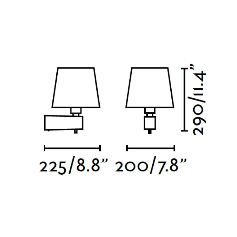 Applique Camera Da Letto-Selezionato da Mazzolaluce Applique per camera da letto moderna da parete con interruttore