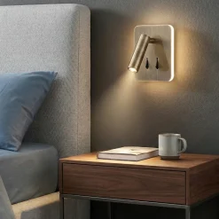 Applique Camera Da Letto-Selezionato da Mazzolaluce Applique per camera da letto quadrato ottone anticato