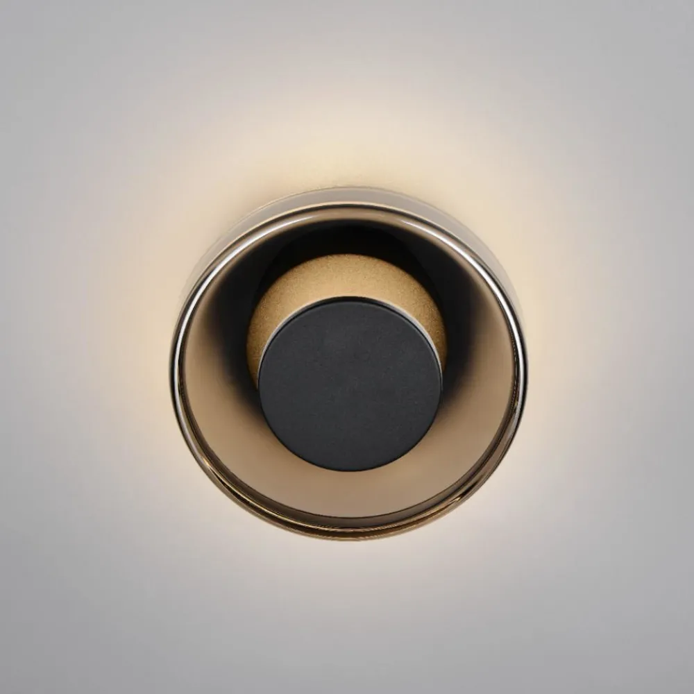 Applique Camera Da Letto-Selezionato da Mazzolaluce Applique per camera da letto tonda led 10w 3000k nero opaco