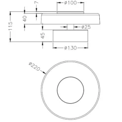 Applique Camera Da Letto-Selezionato da Mazzolaluce Applique per camera da letto tonda led 10w 3000k nero opaco