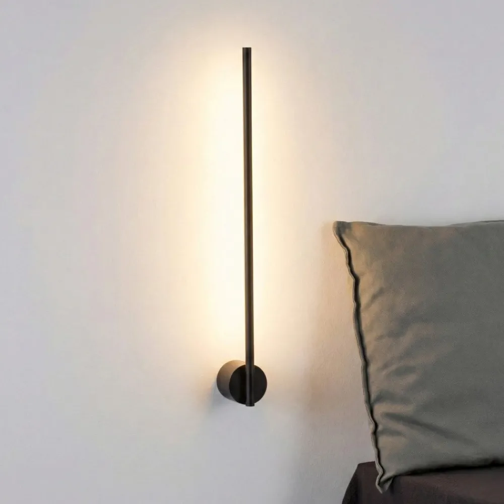 Applique Camera Da Letto-Selezionato da Mazzolaluce Applique per comodini bacchetta nera led 10w 3000k