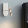 Applique Camera Da Letto-Stilnovo Applique per comodini camera da letto albergo rame e bianco 1night