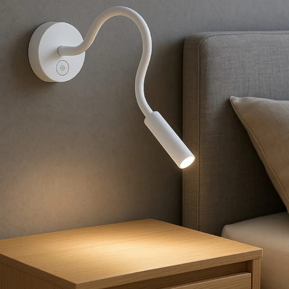 Applique Camera Da Letto-Perenz Illuminazione Applique per comodini camera da letto bianco orientabile minispy perenz