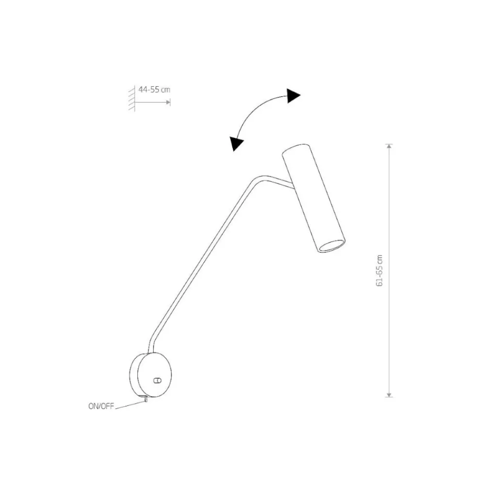 Applique Camera Da Letto-Selezionato da Mazzolaluce Applique per comodini moderna bianca orientabile