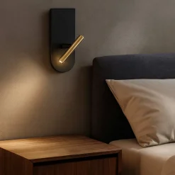Applique Camera Da Letto-Stilnovo Applique per comodini 1night camera da letto nero e oro
