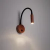 Applique Camera Da Letto-Selezionato da Mazzolaluce Applique per comodino camera da letto colore mattone nero orientabile con interruttore
