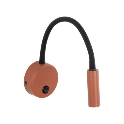Applique Camera Da Letto-Selezionato da Mazzolaluce Applique per comodino camera da letto colore mattone nero orientabile con interruttore