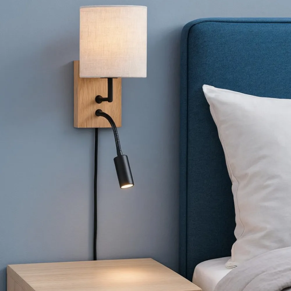 Applique Camera Da Letto-Selezionato da Mazzolaluce Applique per comodino camera da letto doppia luce led orientabile