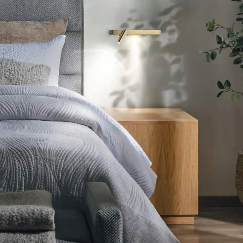 Applique Camera Da Letto-Ideal Lux Applique per comodino camera da letto bonne nuit-1 ap ottone